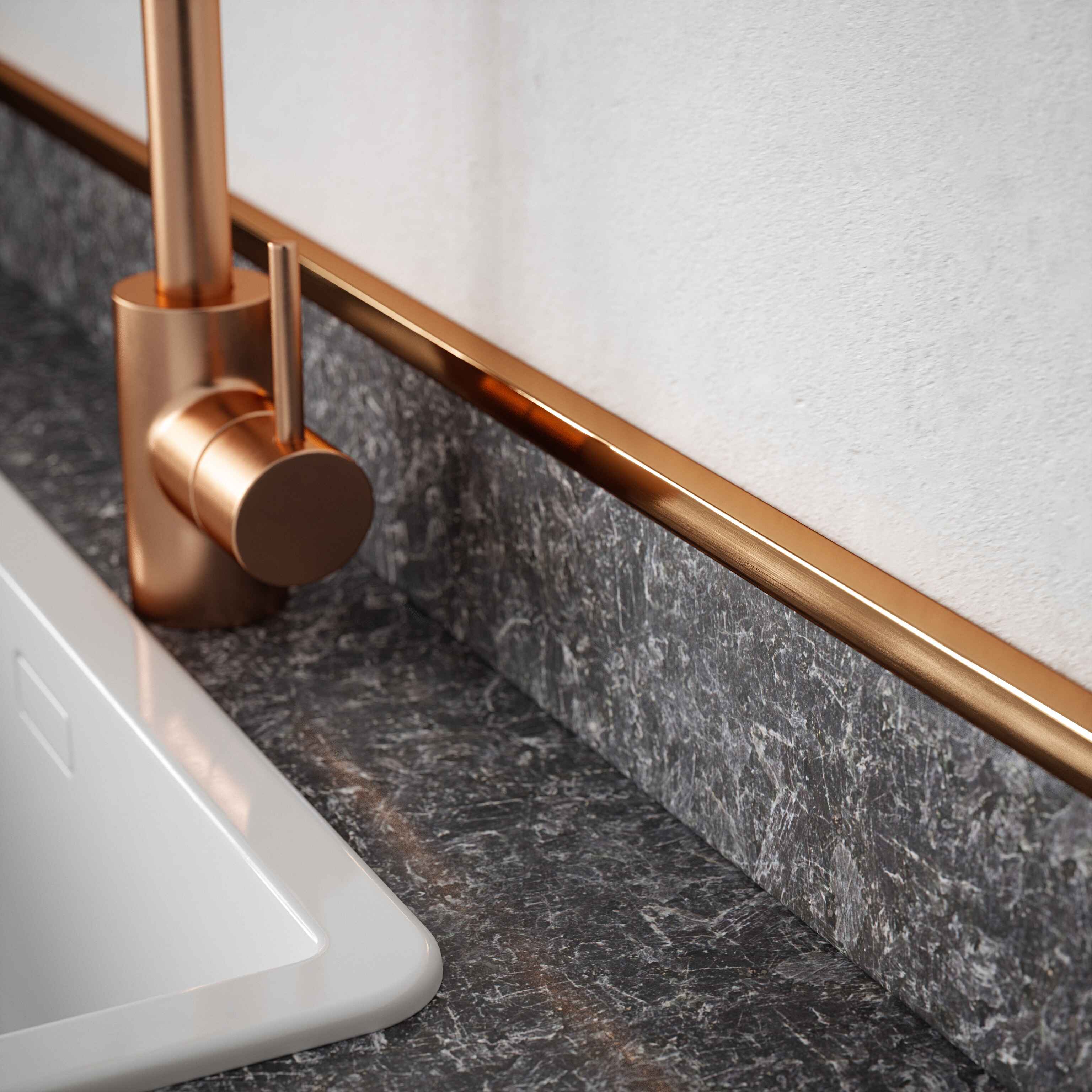 Angle Profile Rose Gold - Aluminium