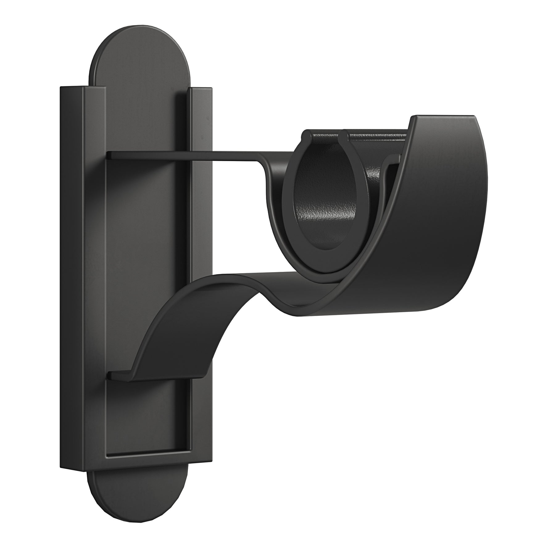 Matt Black Klick Fit Curtain pole bracket