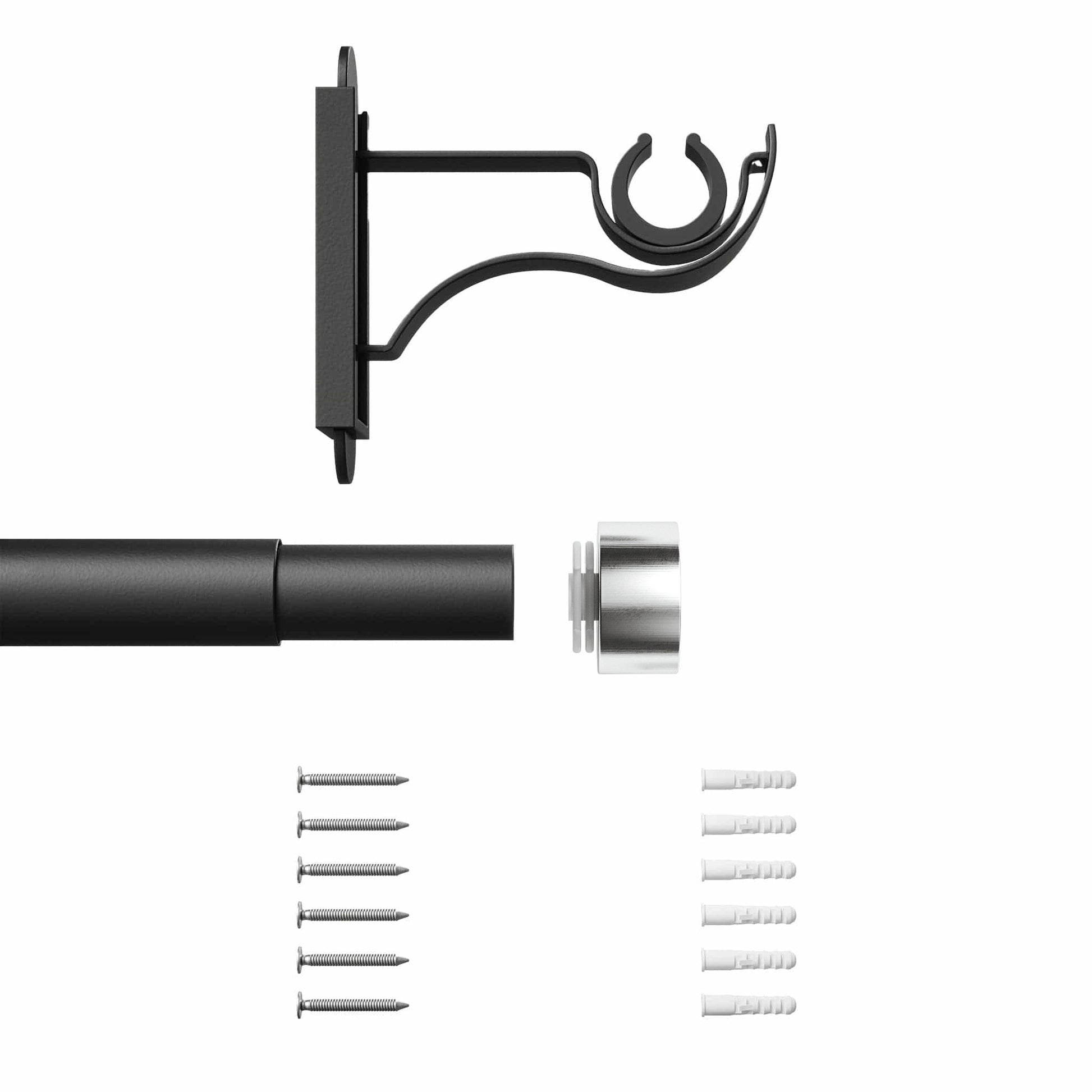 Extendable Klick Fit Curtain Pole Kit