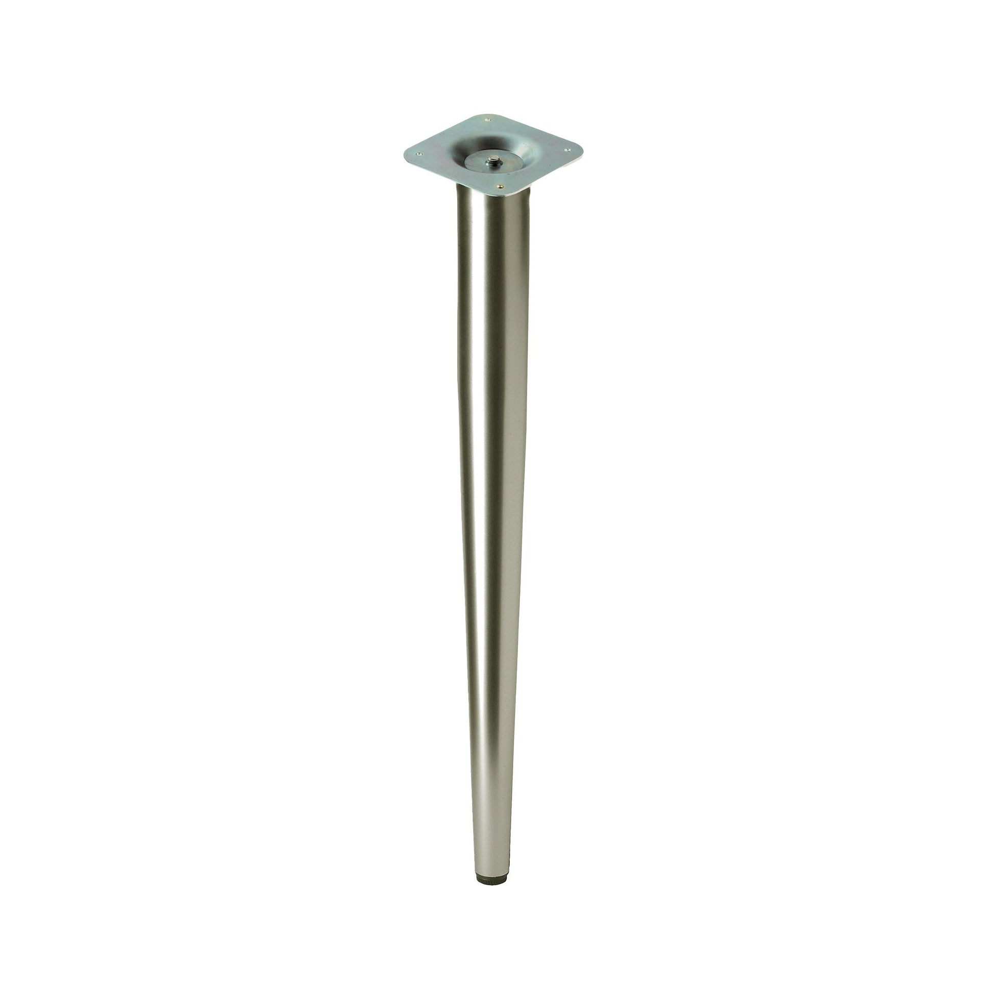 Tapered Leg Satin Silver 370mm (L) x 60mm (dia)