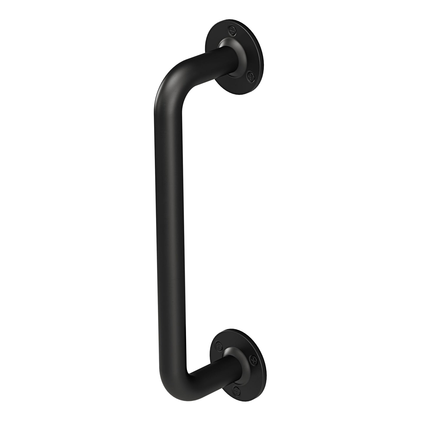 Steel Grab Rail Matt Black 305mm x 25mm