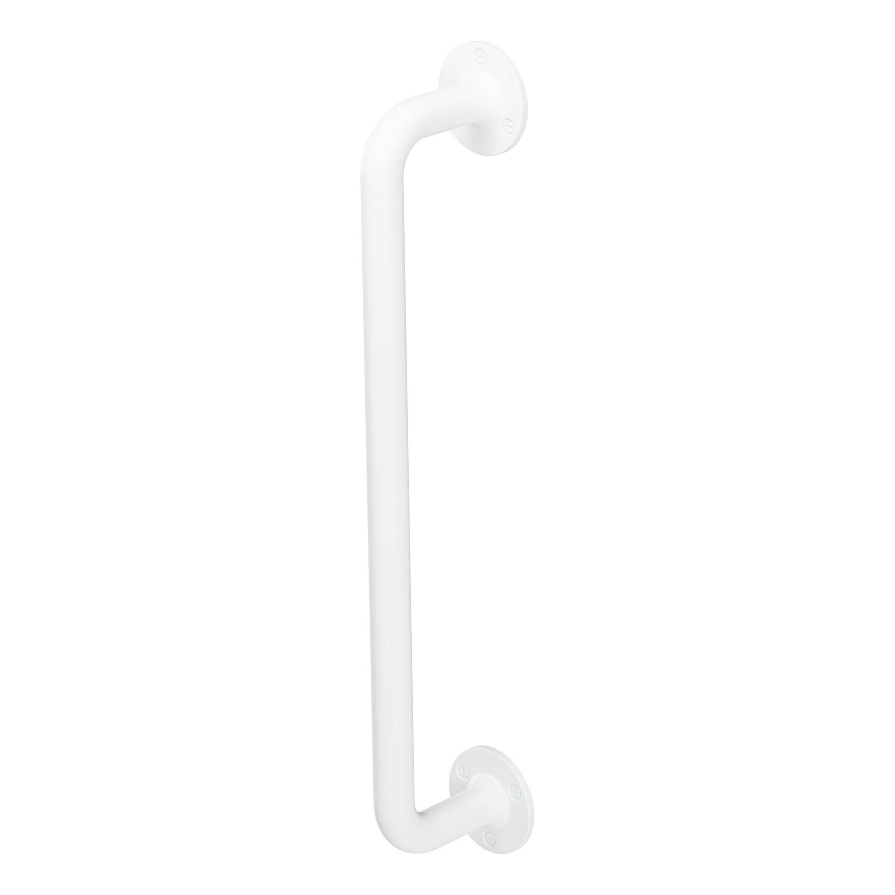 Steel Grab Rail Matt White 457mm x 25mm