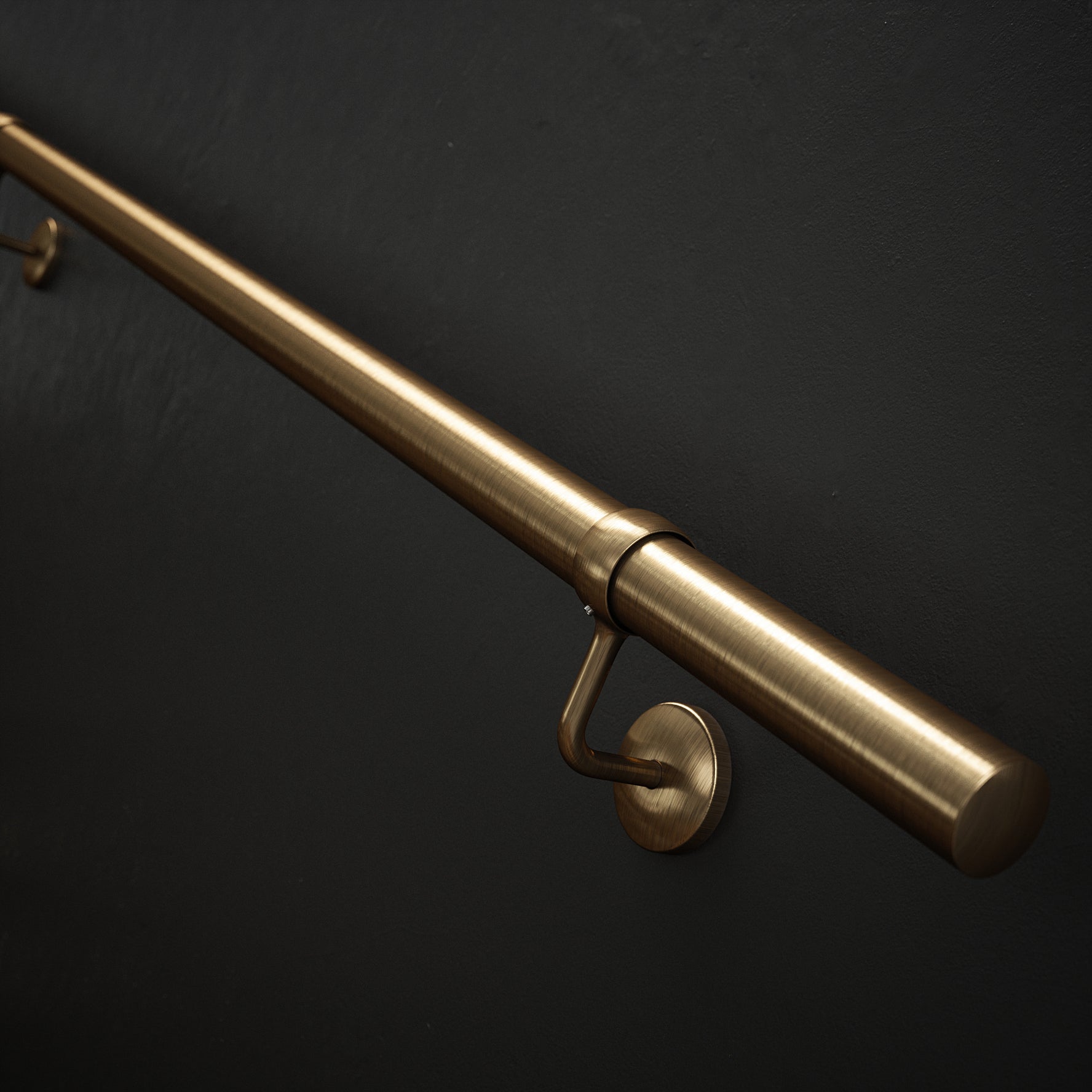 Antique Brass - Indoor Handrail Kit