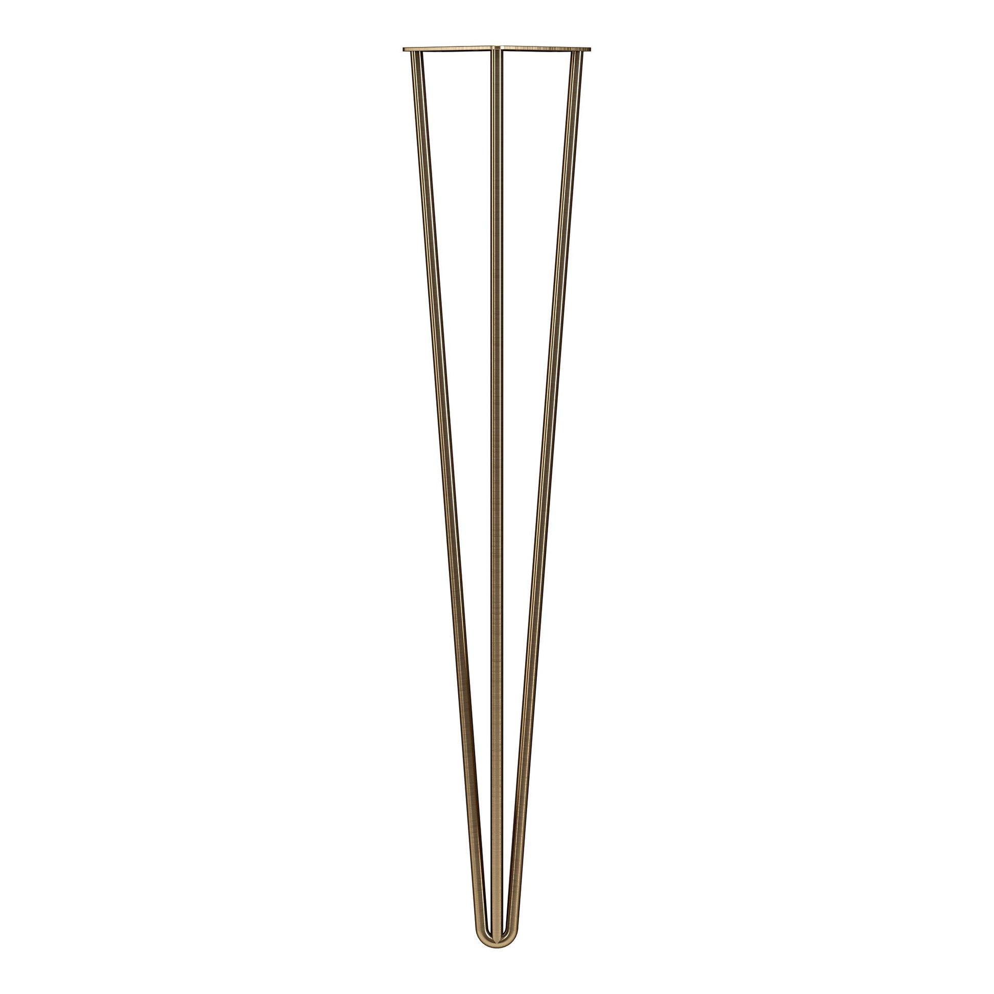 Hairpin Legs - 3 Pins Antique Brass 870mm (L)