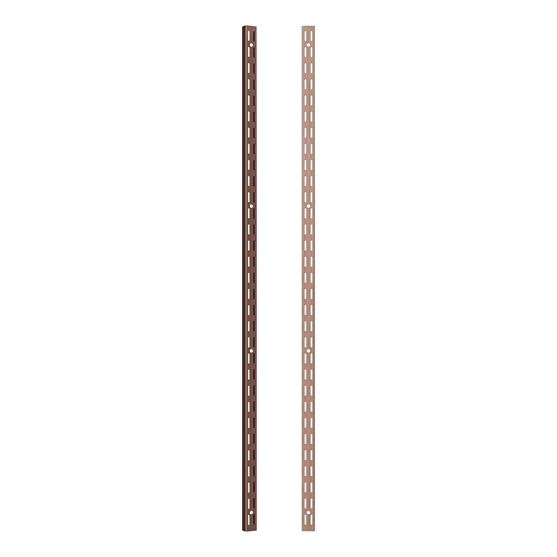 Twinslot Shelving Kit Polished Copper