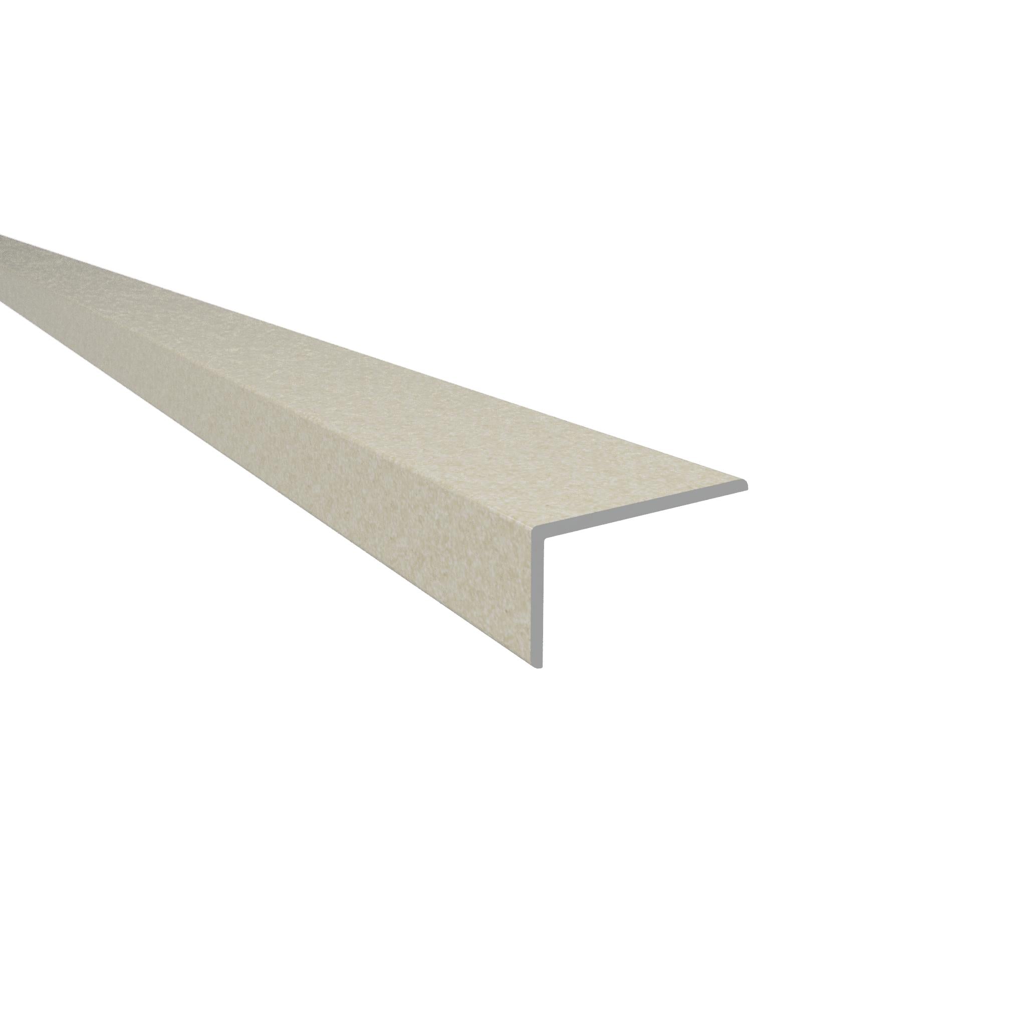 Unequal Angle Profile Light Granite - Plastic PVC