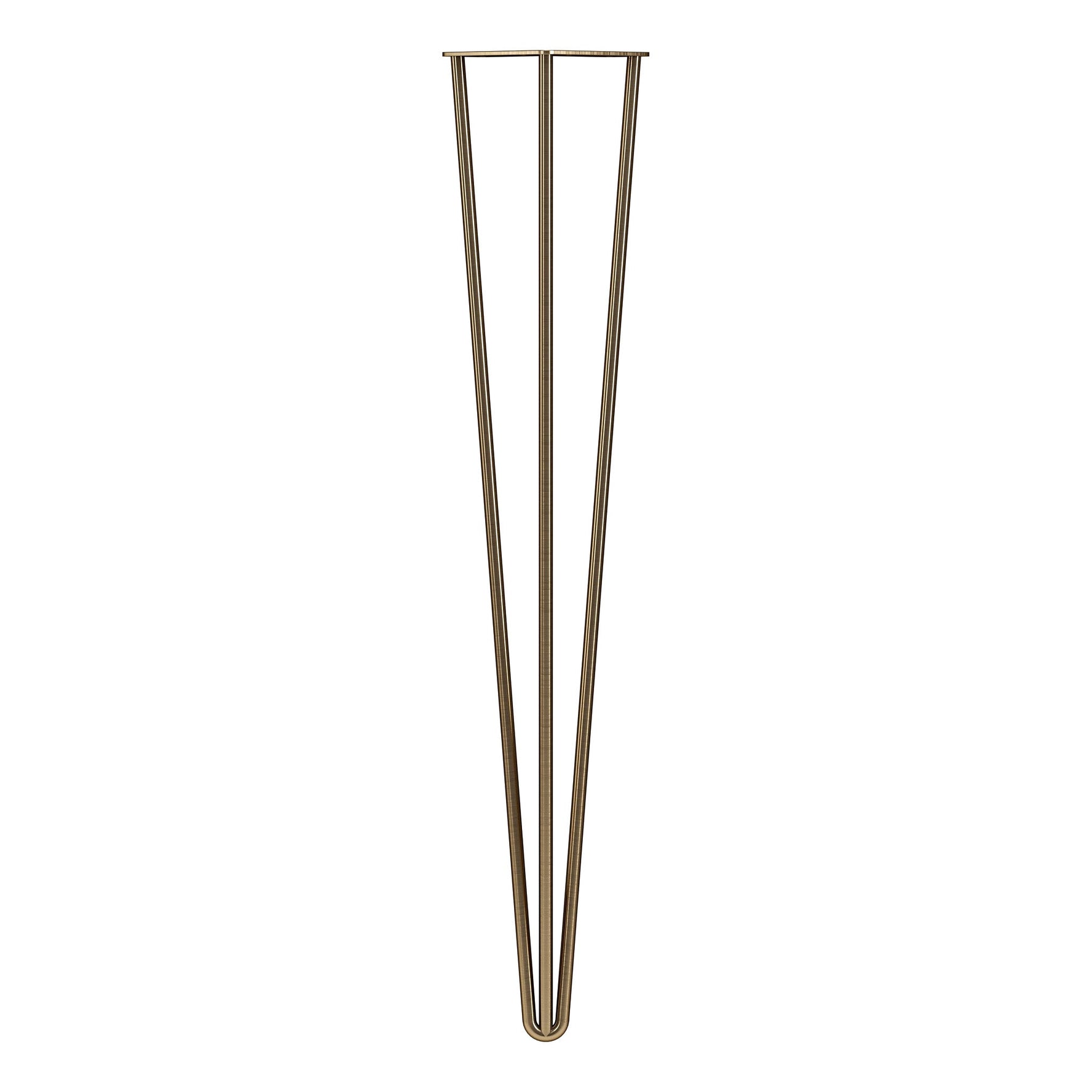 Hairpin Legs - 3 Pins Antique Brass 710mm (L)