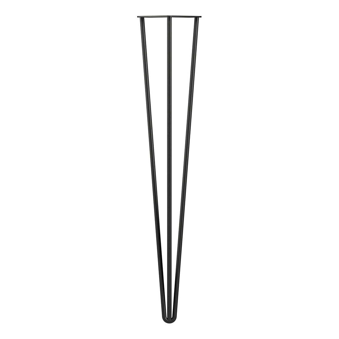 Hairpin Legs - 3 Pins Matt Black 710mm (L)