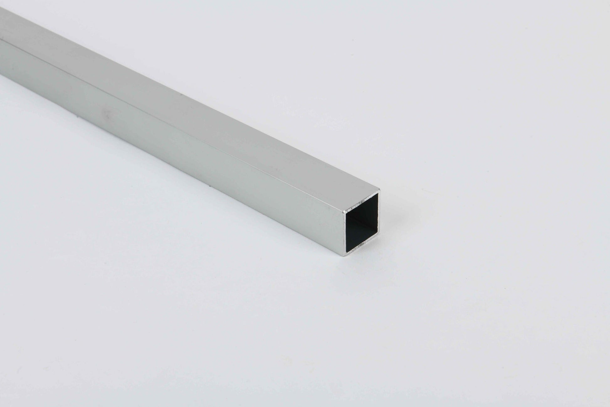 Square Tube Profile - Silver Anodised Aluminium