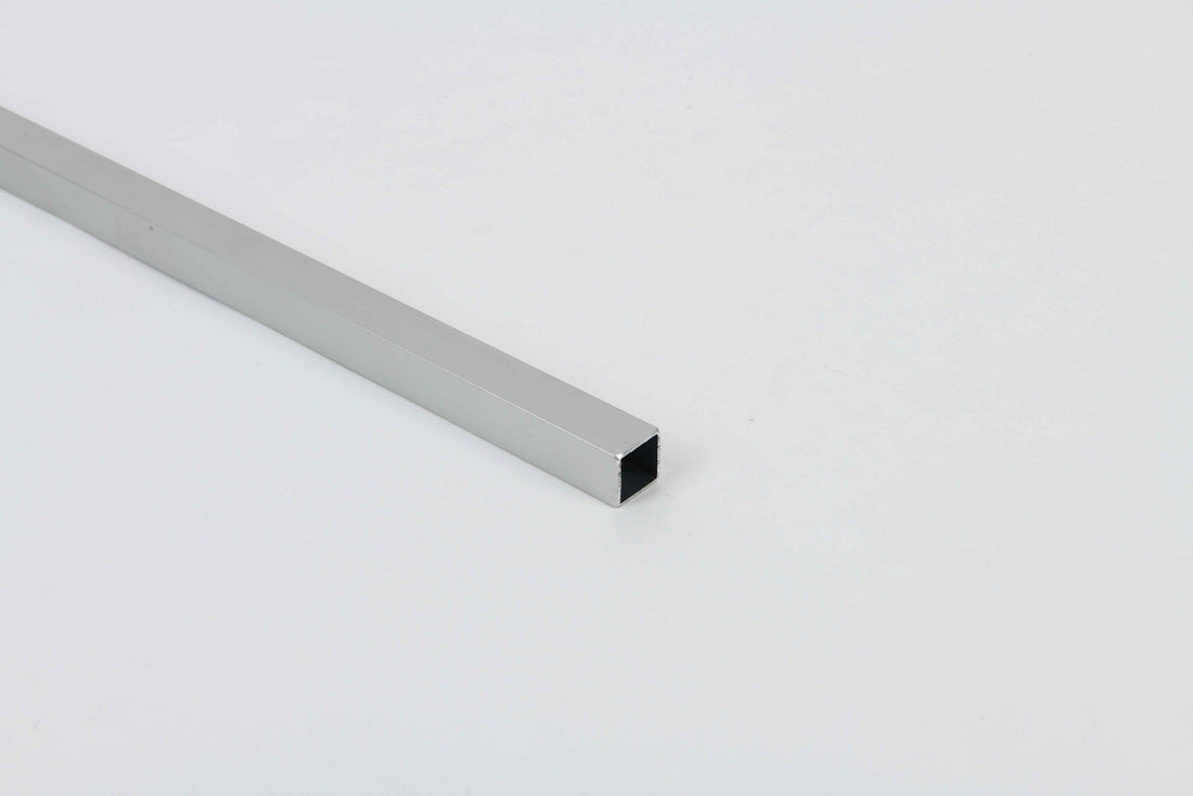 Square Tube Profile - Silver Anodised Aluminium