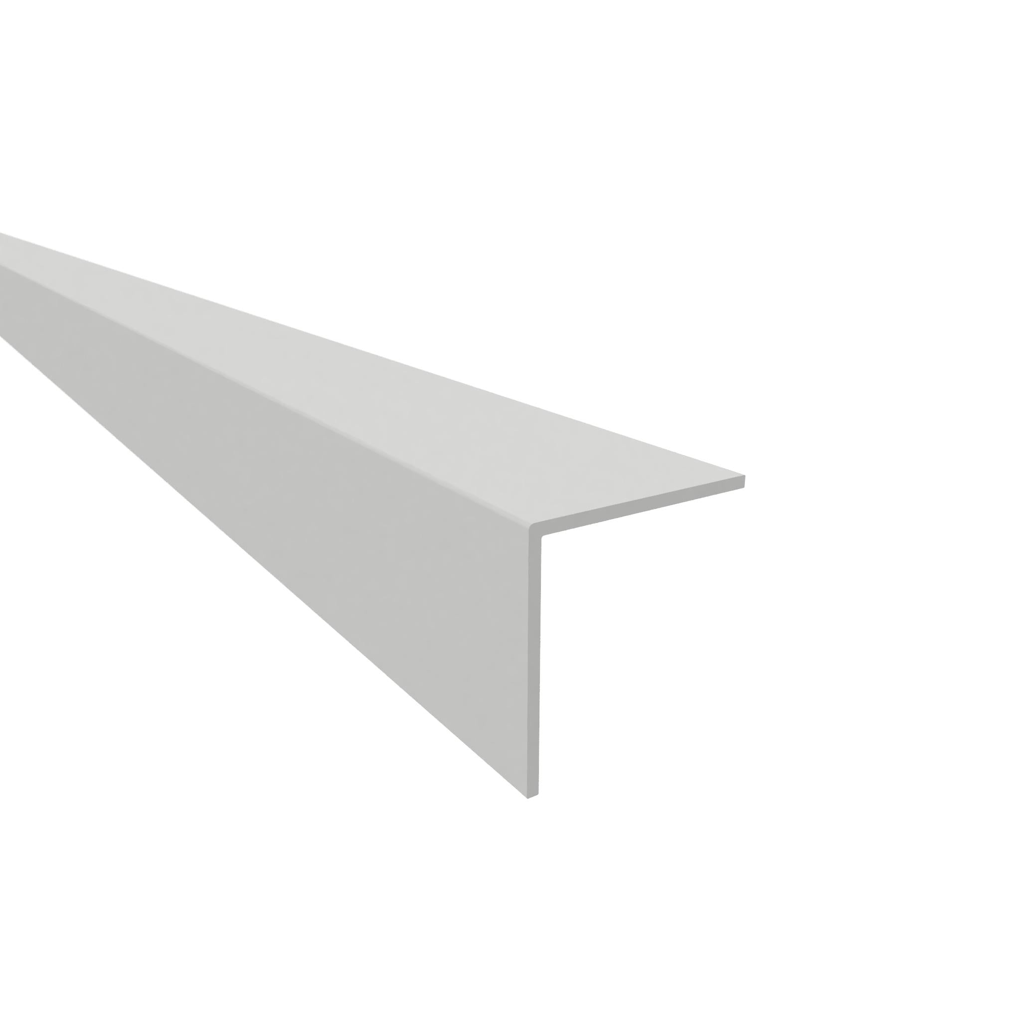 Equal Angle Profile White - Plastic PVC