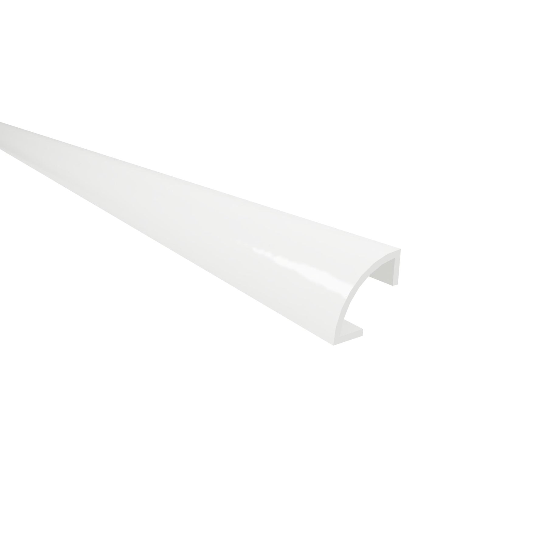 Quadrant Profile - White Plastic PVC