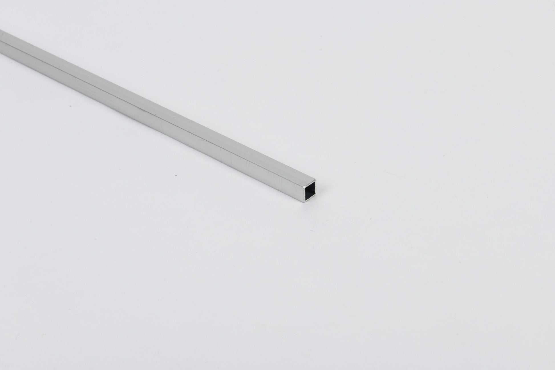 Square Tube Profile - Silver Anodised Aluminium