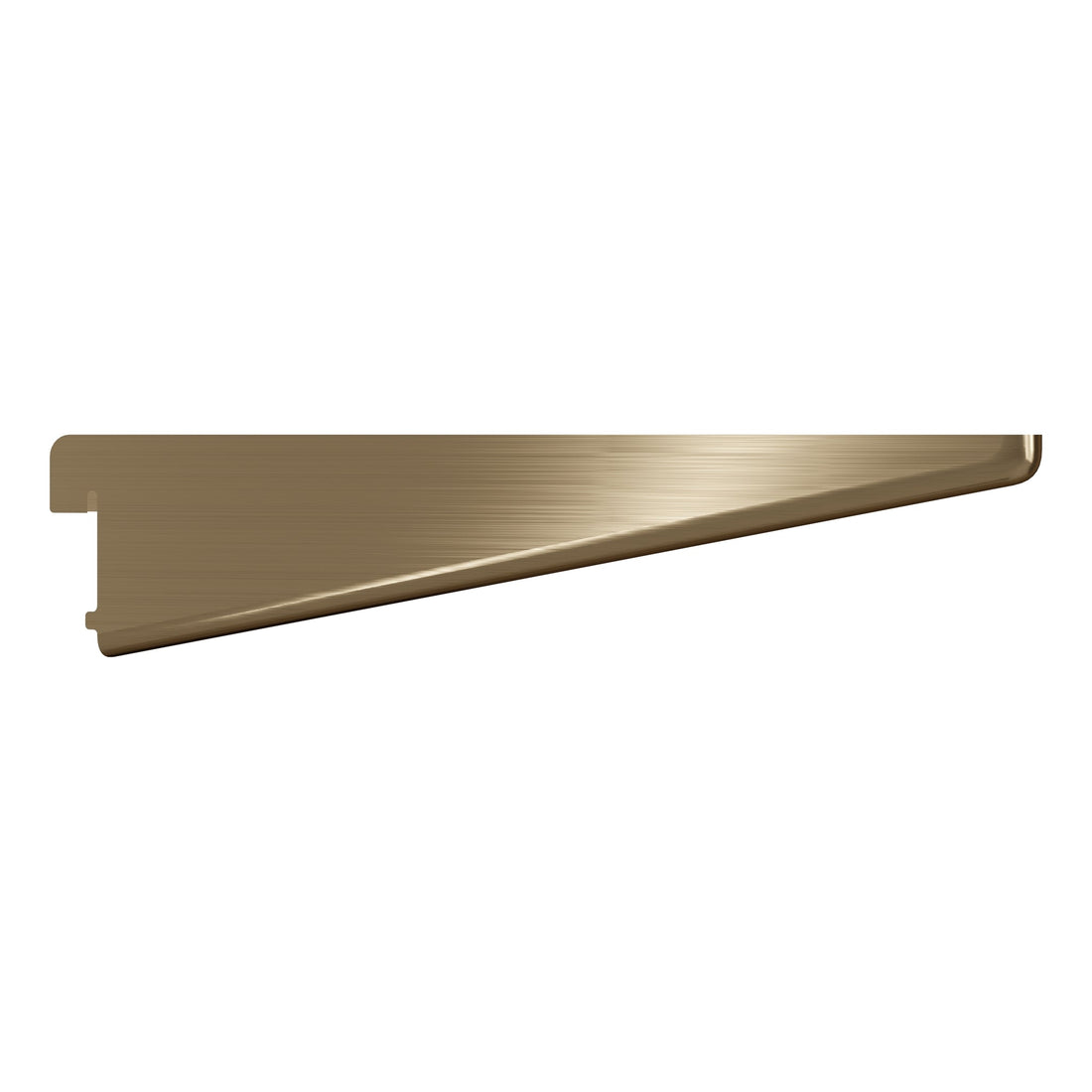 Twinslot Shelving Bracket Antique Brass 2