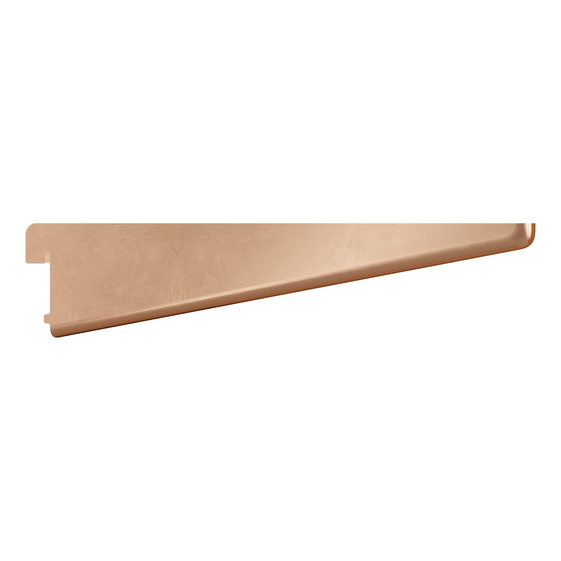 Twinslot Shelving Bracket Polished Copper