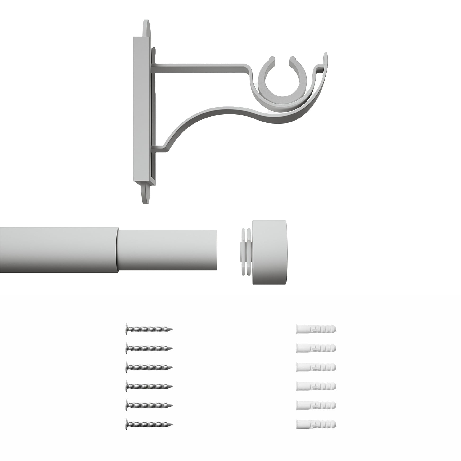 Extendable Klick Fit Curtain Pole Kit