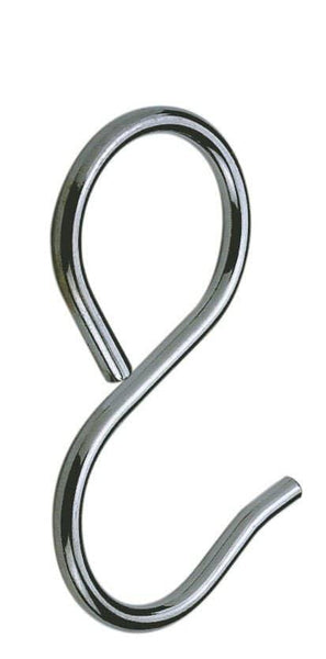 Rothley Colorail Chrome-Plated Steel Sliding S-Hook Pack of 4