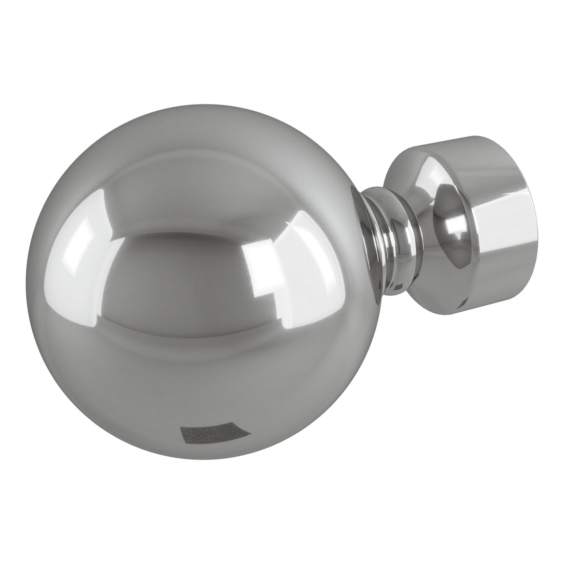 Polished Silver Solid Orb Finial - Rothley