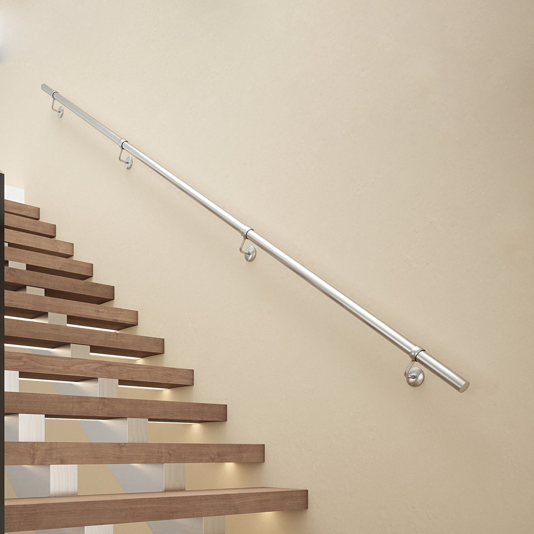 Brushed Stainless Steel - Rothley Handrail Kits