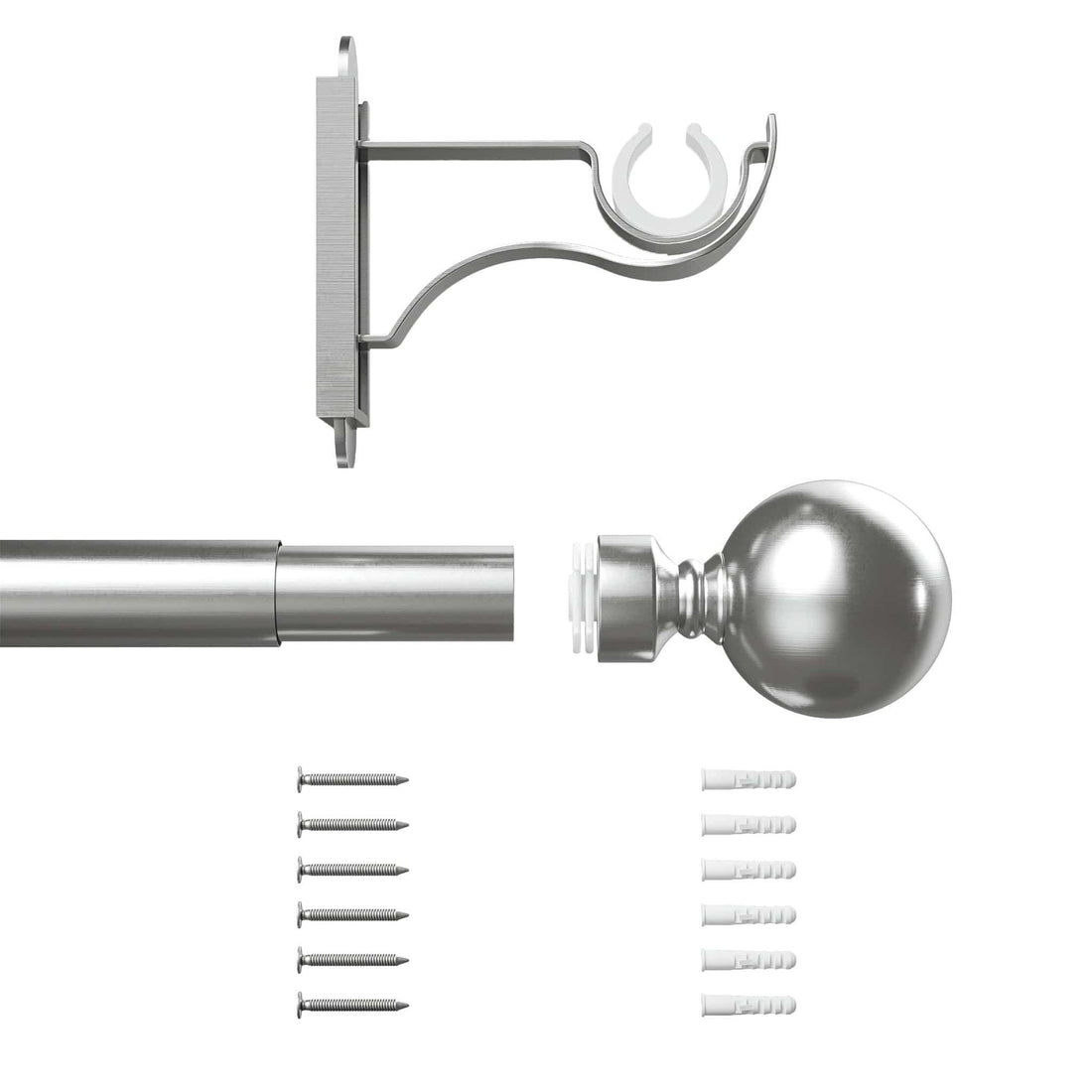 Extendable Klick Fit Curtain Pole Kit