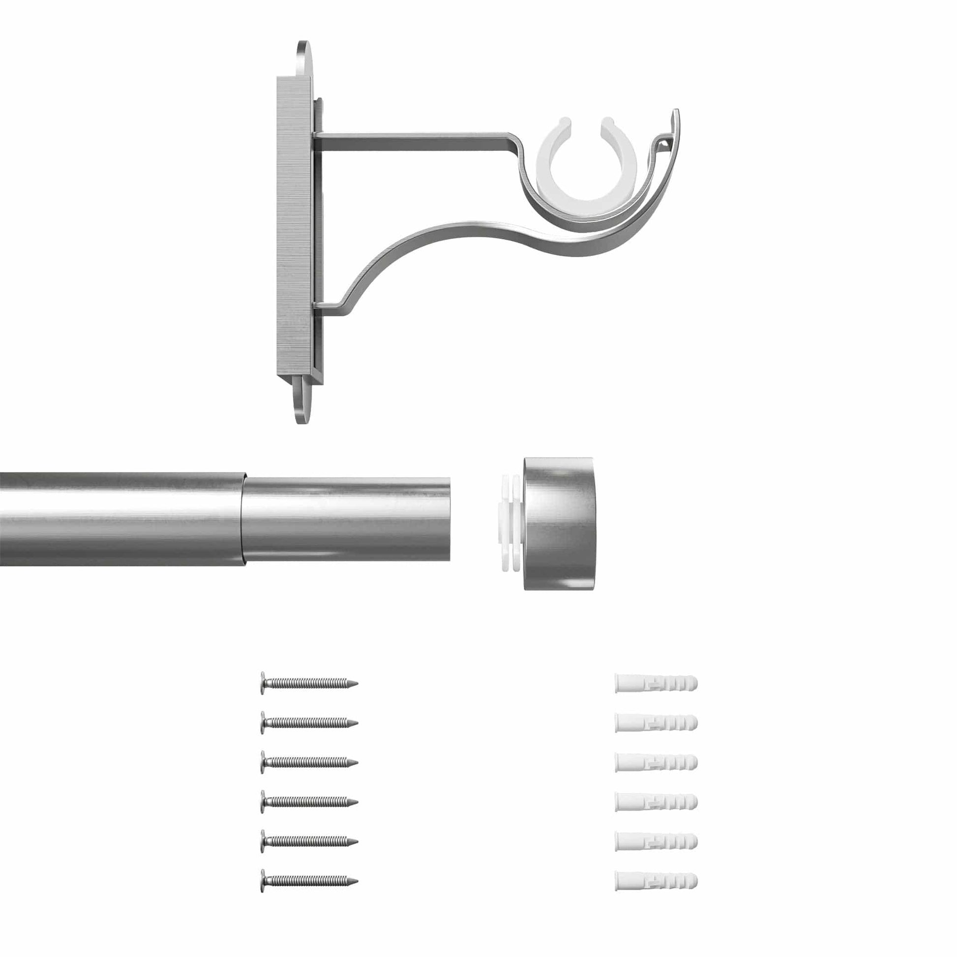 Extendable Klick Fit Curtain Pole Kit