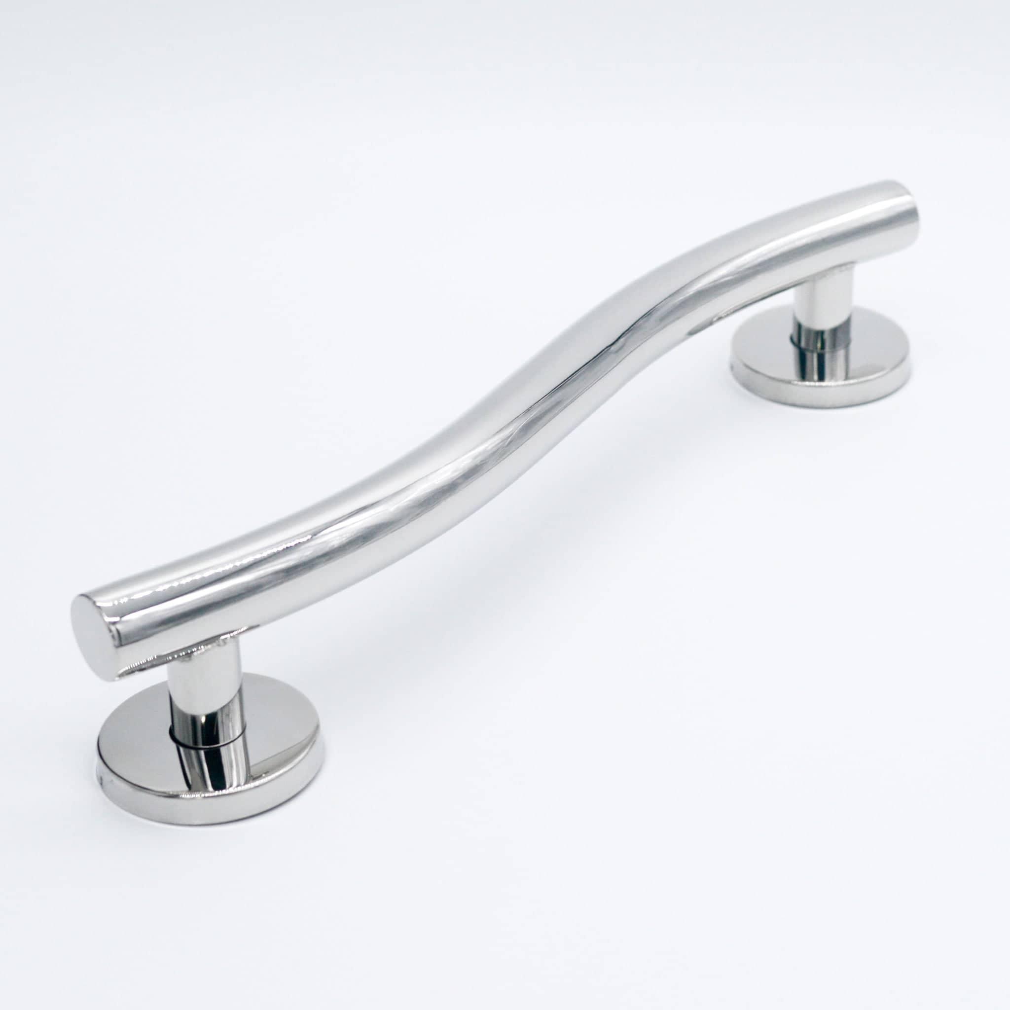 Curved Stainless Steel Grab Rail - Rothley