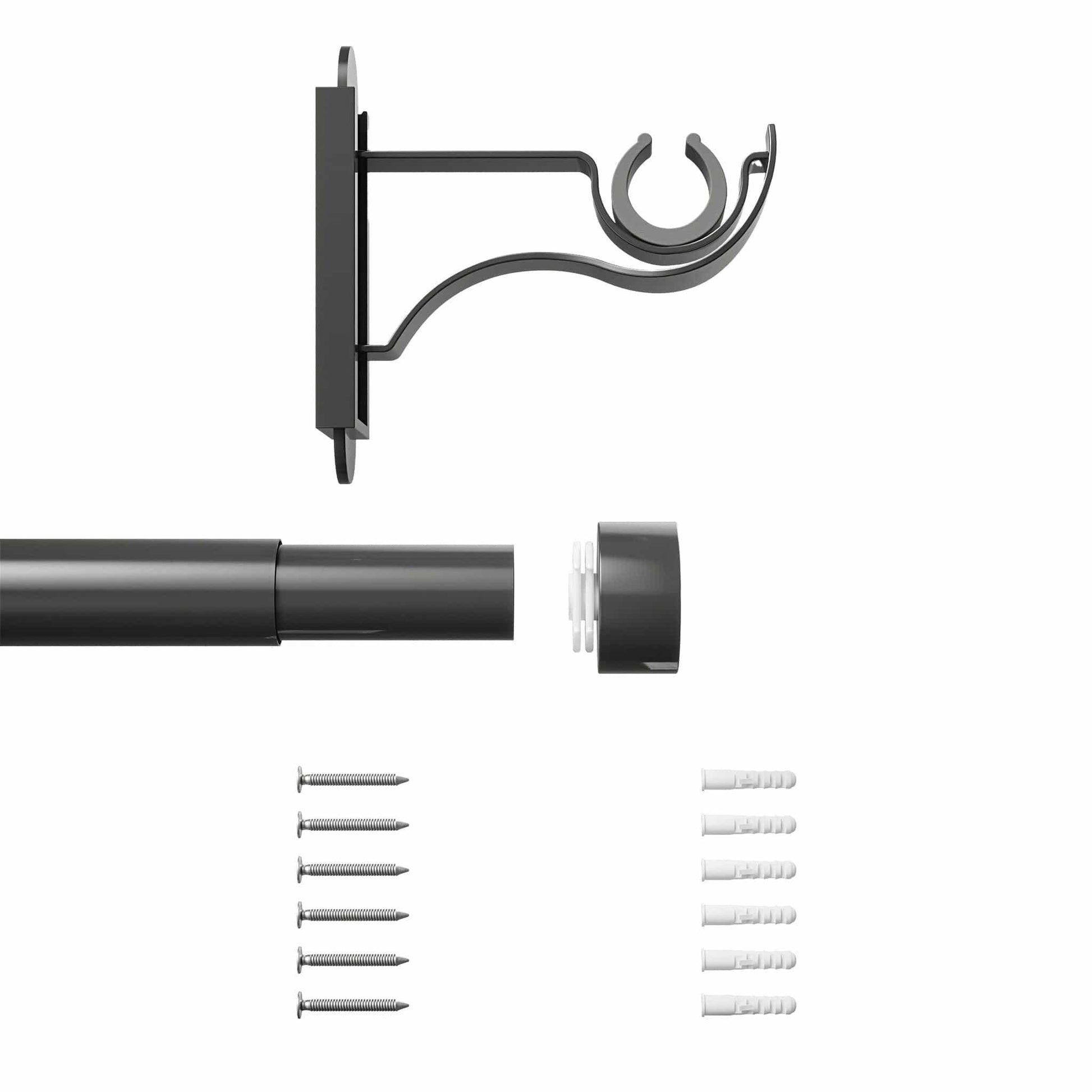 Extendable Klick Fit Curtain Pole Kit