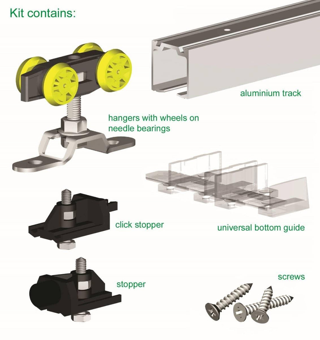 Sliding Door Track Herkules 60kg - Rothley